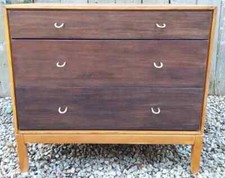 Mid Century Modern Sylvia and John Reid stag walnut set of drawers