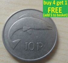 Ireland 10 Pence Irish Salmon/ Harp Choose your date Large type