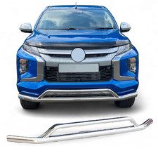 FOR MITSUBISHI L200 SERIES 6 2019-2022 STAINLESS FRONT BULL BAR NUDGE SPOILER
