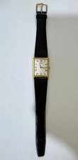 Vintage Seiko Quartz Rectangular Gold Tone Watch – Roman Numerals