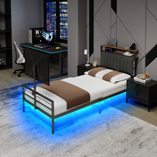 Twin gaming bed with rotating - bed,