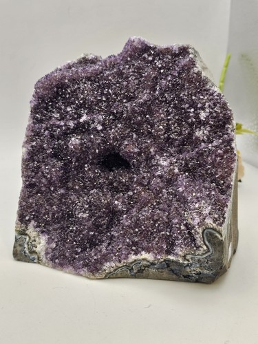 Large amethyst cluster geode - amethyst,