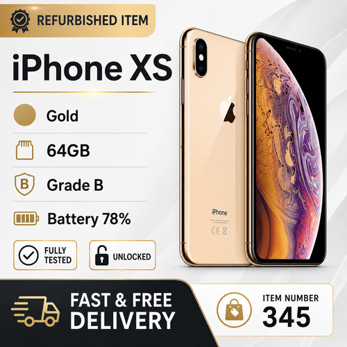 Apple iphone 64gb gold - xs,
