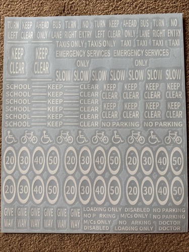Gauge road markings vinyl - oo,