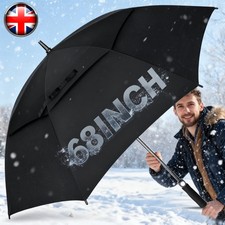 68 Inch Extra Large Golf Umbrella.Windproof Double Canopy Vented Automatic Open