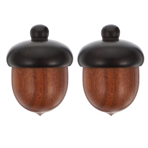 2pcs wooden acorn decors - ,