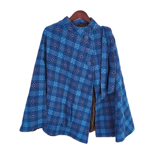Welsh wool tapestry cape - wool,