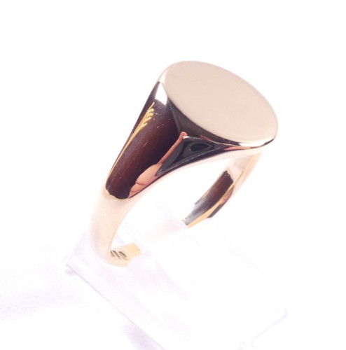 Gents yellow gold ring - ring, signet