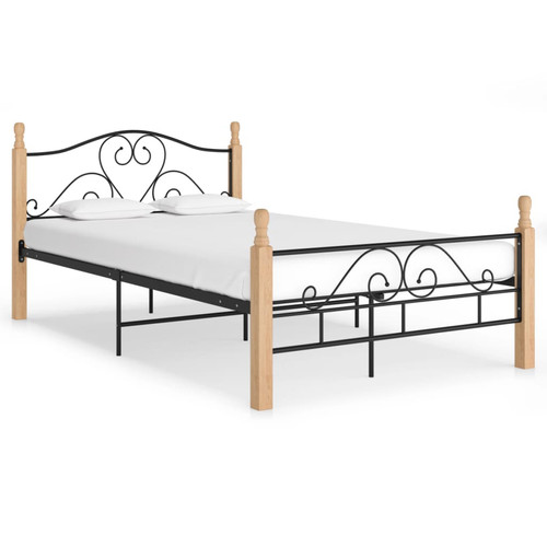 Bed frame black natural - &,