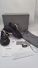 Balenciaga Triple S Trainers Black Mesh UK3 Original Price £615 T2917 D111