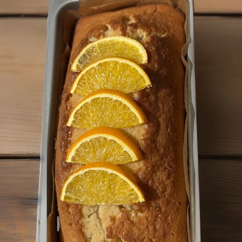 Orange loaf cake homemade - cake,