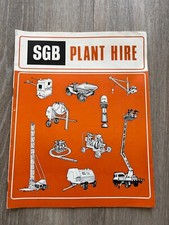 1960s or 70s sgb plant hire brochure