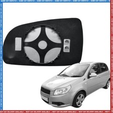 Right Driver side wing mirror glass for Chevrolet Aveo 2010-11 wide angle heated