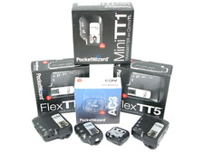 2 x PocketWizard FlexTT5 Transceivers, MiniTT1 Transmitter & AC3 for Canon