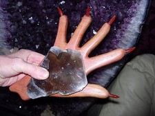 elestial scrying mirror on mahogany base one only