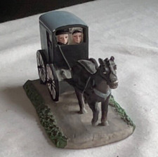 Ceramic Amish Horse & Buggie