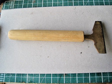 Bookbinding Finishing tool;  decorative pallet in 'dog-tooth' pattern