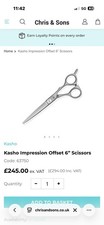 KASHO Silver Black Scissors