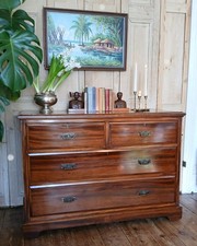 ANTIQUE MAHOGANY CHEST OF
