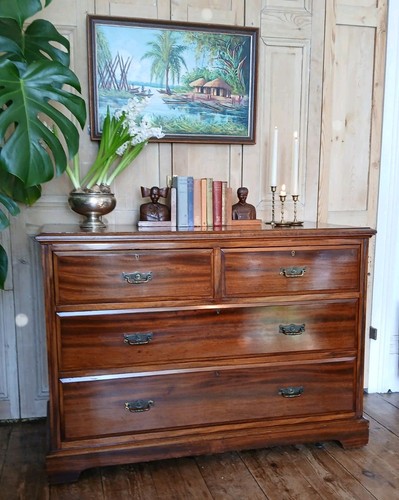 Antique mahogany chest - antique, of