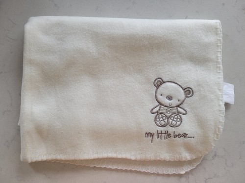 Cream fleece blanket little - fleece, my
