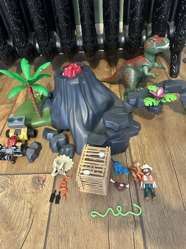 Dinosaur volcano playset - dinosaur,