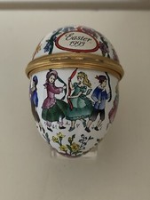 Vintage Halcyon Days Easter Egg 1993 With Stand