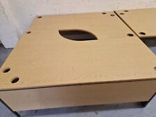 4 x Curved/L Shaped Office Desk - steel frame