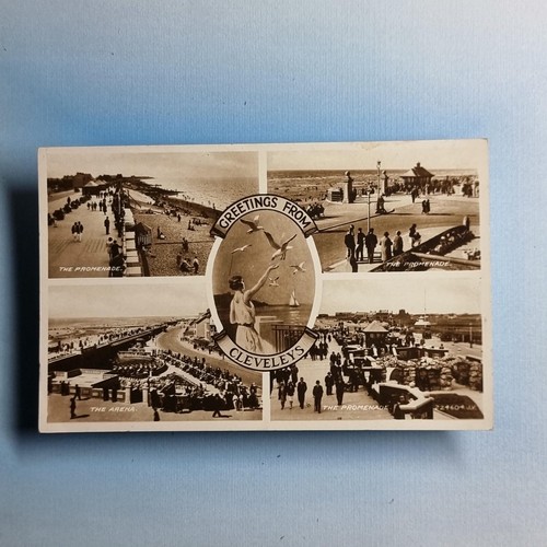 Cleveleys postcard c1930 - cleveleys, real