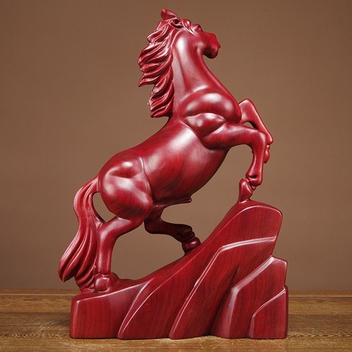 Zodiac horse statue - statue, wooden