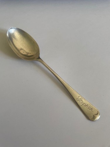 Hallmarked silver spoon - hallmarked,