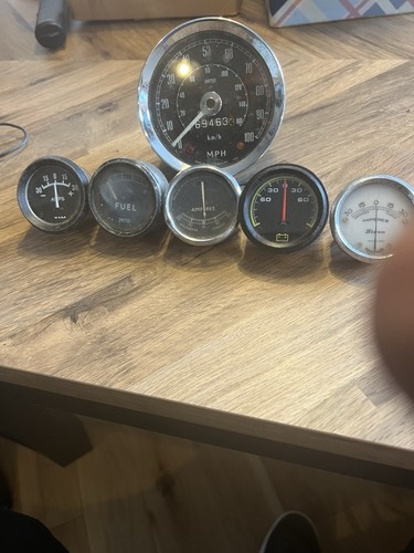 Vintage classic car - , clocks
