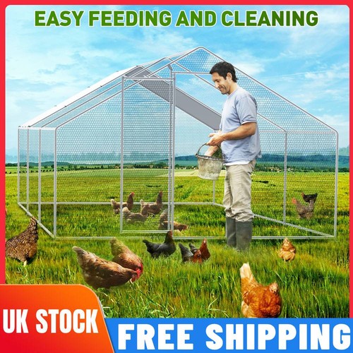 Metal chicken coop - coop, large