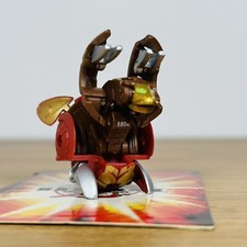 Bakugan BakuMutant Pyrus Mutant Krowll Mechtanium Surge Red Gold Rare! Figure