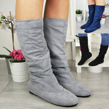 Ladies Flat Boots Womens