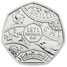 2021 Decimal Day 50p Coin