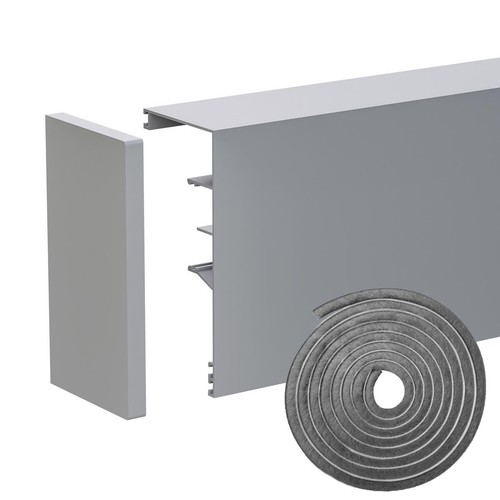 Sliding door track cover with - cover,