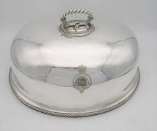 Good Mid 19th Century Elkington Silver Plated Meat Dome - Military Interest