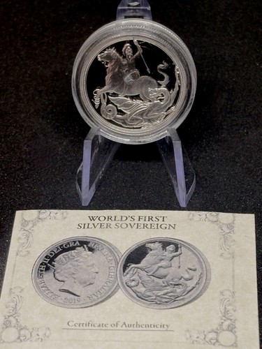 World first silver sovereign - world's,