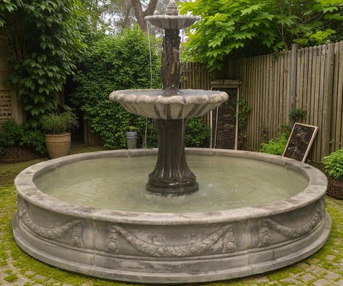Graces stone fountain in - graces,