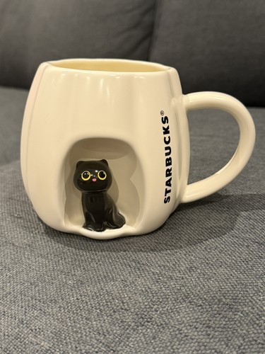 Starbucks peep black cat - black,