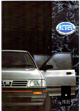 Kia Pride 1991-1993 UK Market Sales Brochure 1.1 L & 1.3 LX 3-dr & 5-dr