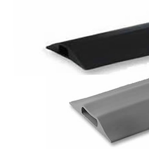 Rubber cable tidy floor cover - rubber,