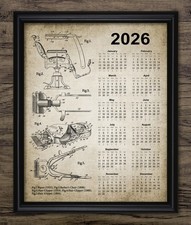 Barber Calendar 2025 Print