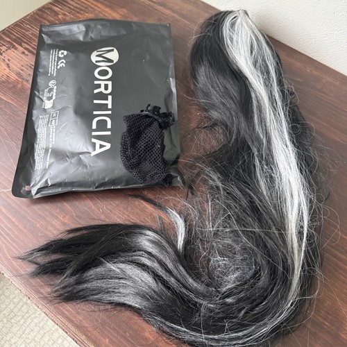 Cosplay morticia wig black and - cosplay,