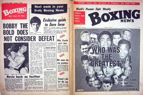Old vintage print boxing 1972 - boxing,