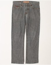 ENERGIE Womens Straight Jeans W31 L30 Grey Cotton DH03