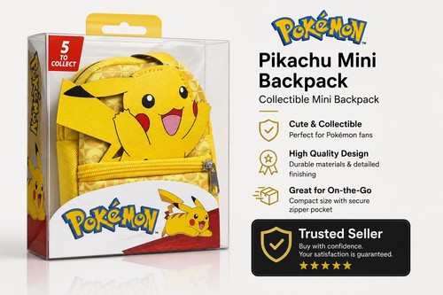 Pikachu mini backpack - pikachu,