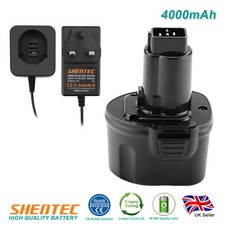 4Ah 7.2V Ni-MH Battery/Charger For Dewalt DE9057 DW9057 DE9085 DW920 DW925 DW968