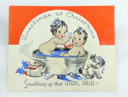 Vintage christmas card - vintage,